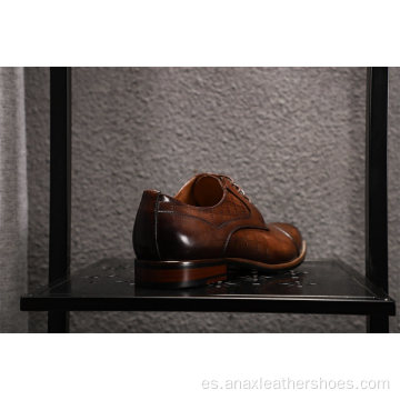 Zapatos de vestir de ocio en relieve para hombre Oxfords